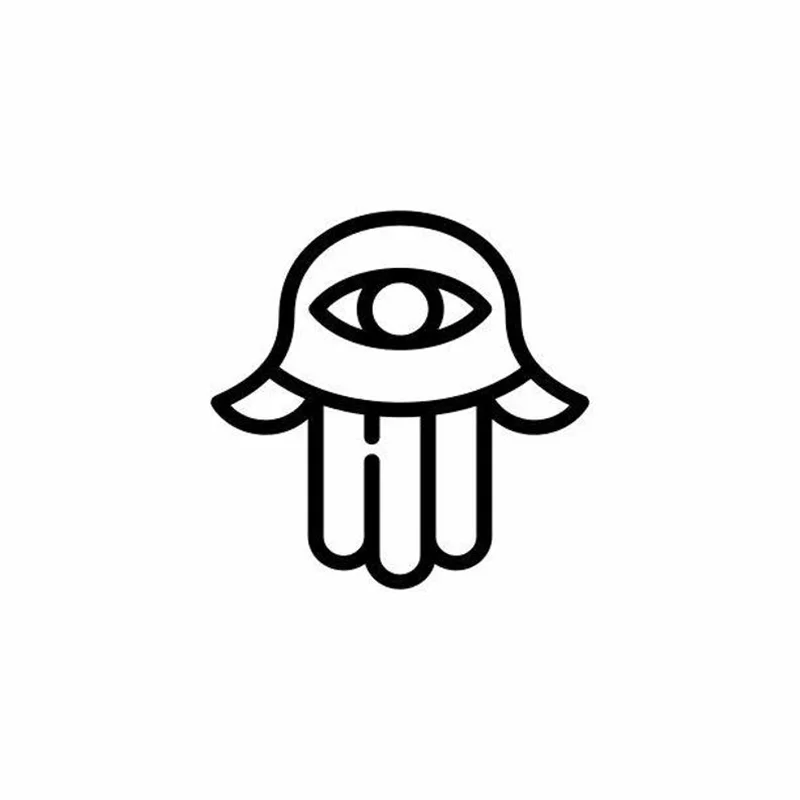 

Off Road Hamsa Hand Car Sticker Vinyl Waterproof Decal Auto Styling Accessories Window Decoration PVC 15CM