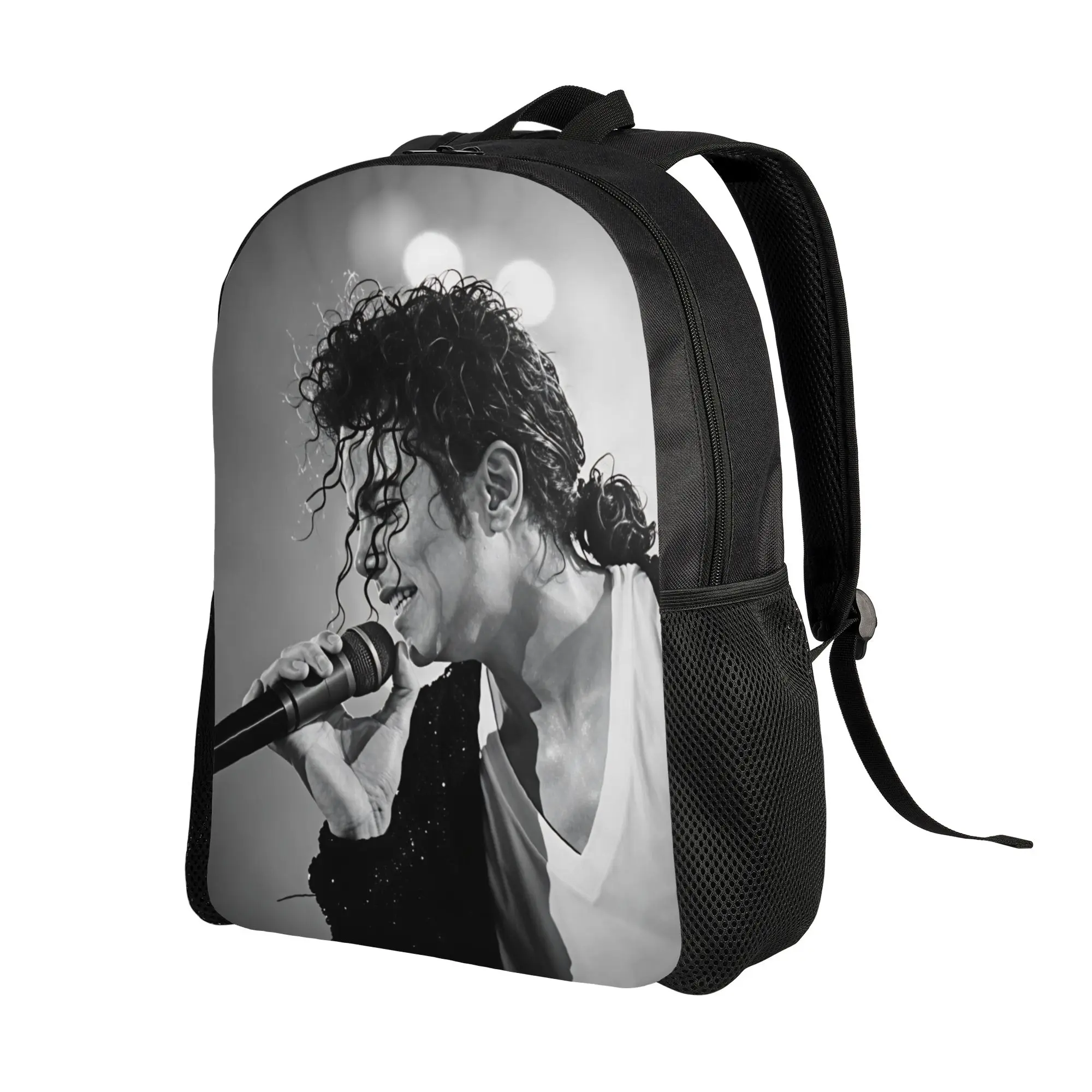 Michael Jackson King of Pop MJ Backpack  College Backpacks Female Streetwear High School Bags Design Lightweight Rucksack