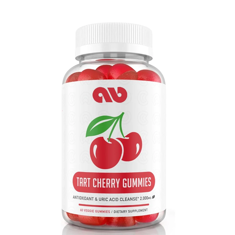 Sour Cherry Gummies - Joint and Muscle Comfortable, Non GMO, Vegetarian, Gluten Free, 60 Gummies