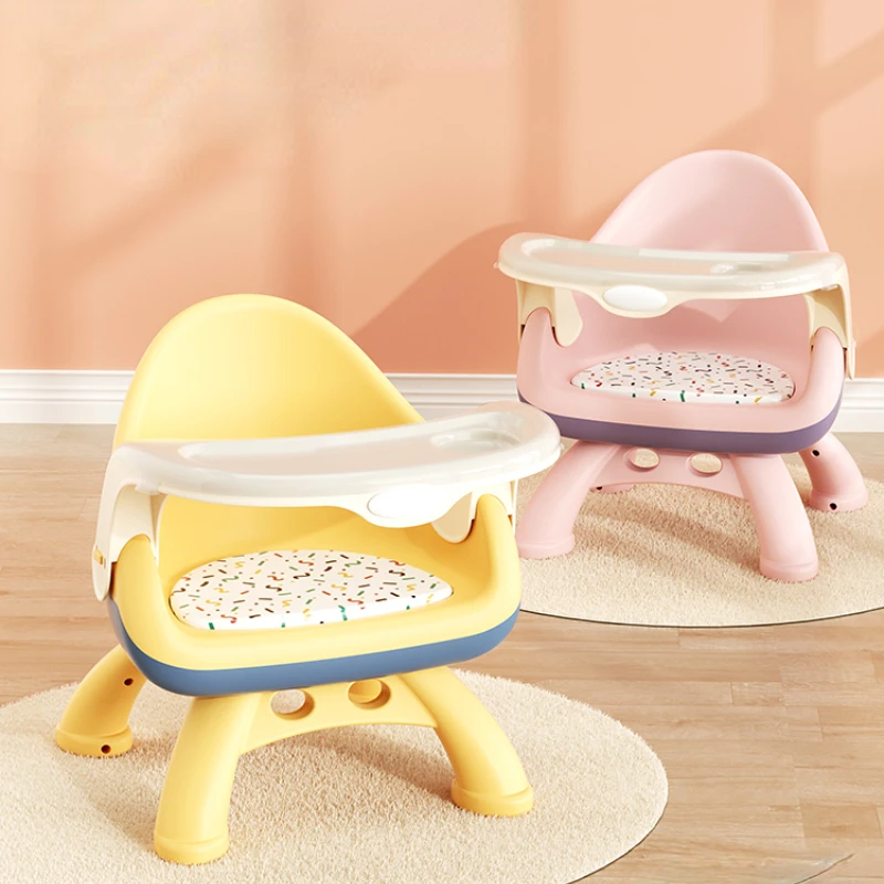 

Multifunctional Baby High Chair Adjustable Plastic PP Chair for Various Situations PVC Cushion