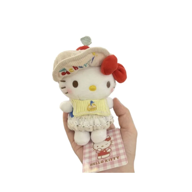 Hello Kitty muñeco de peluche colgante lindo gradiente azul juguetes esponjosos llavero chica mochila cremallera decoración regalo