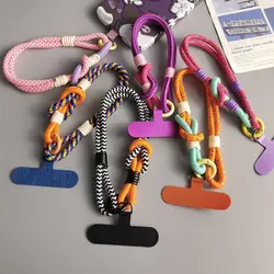 Portable Nylon Mobile Phone Lanyard Keychain Phone Accessories Phone Wrist Straps Simple Hanging Rope