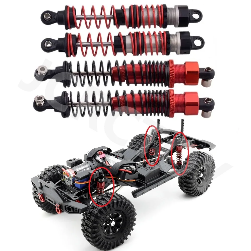 RC R86315 metalowy amortyzator 2 sztuk dla 1/10 RGT EX86120 Off-road Crawler części zamienne