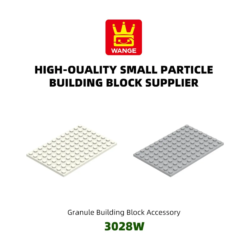 WanGe Grundplatte 1 Stück/ Kompatible 3028W Doppelseitige Grundplatte mit 8x12 Löchern MOC Bausteine Montierte Konstruktion