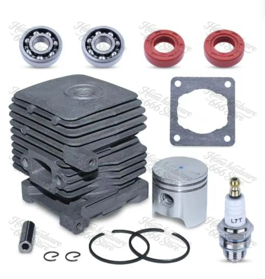 Cylinder Piston Kit 34mm For Stihl Fs38 Fs45 Fs46 Fs55 Km55 Hl45 Fs45L Fs45C Fs46C Km55C Km55R Km55Rc 41400201202