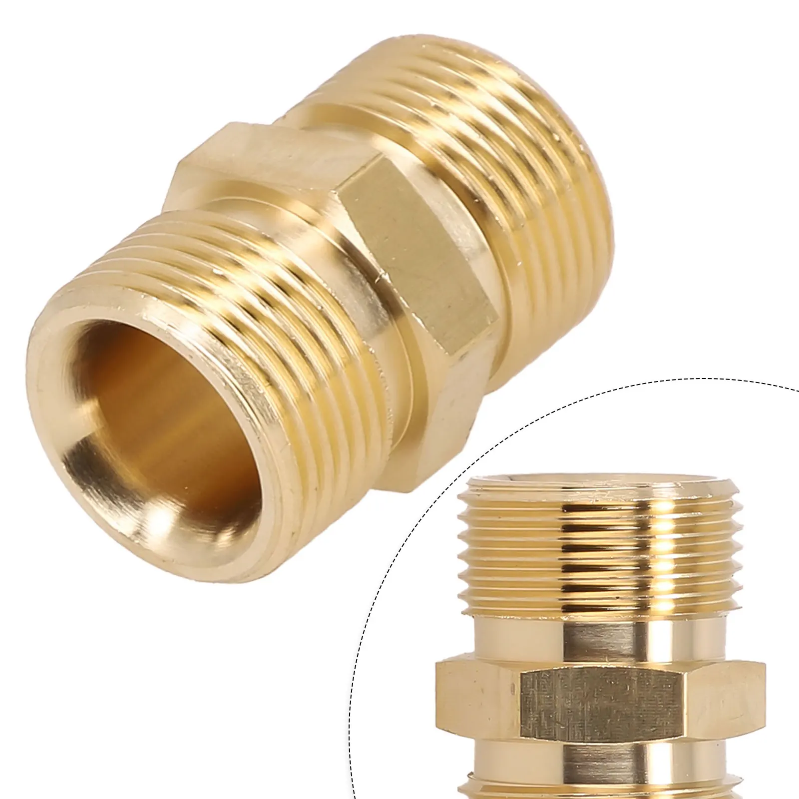 

High Quality Brand New Durable Hose Connector Adapter Hose Extension M22 Spare Parts Washer 14mm To15mm Connector