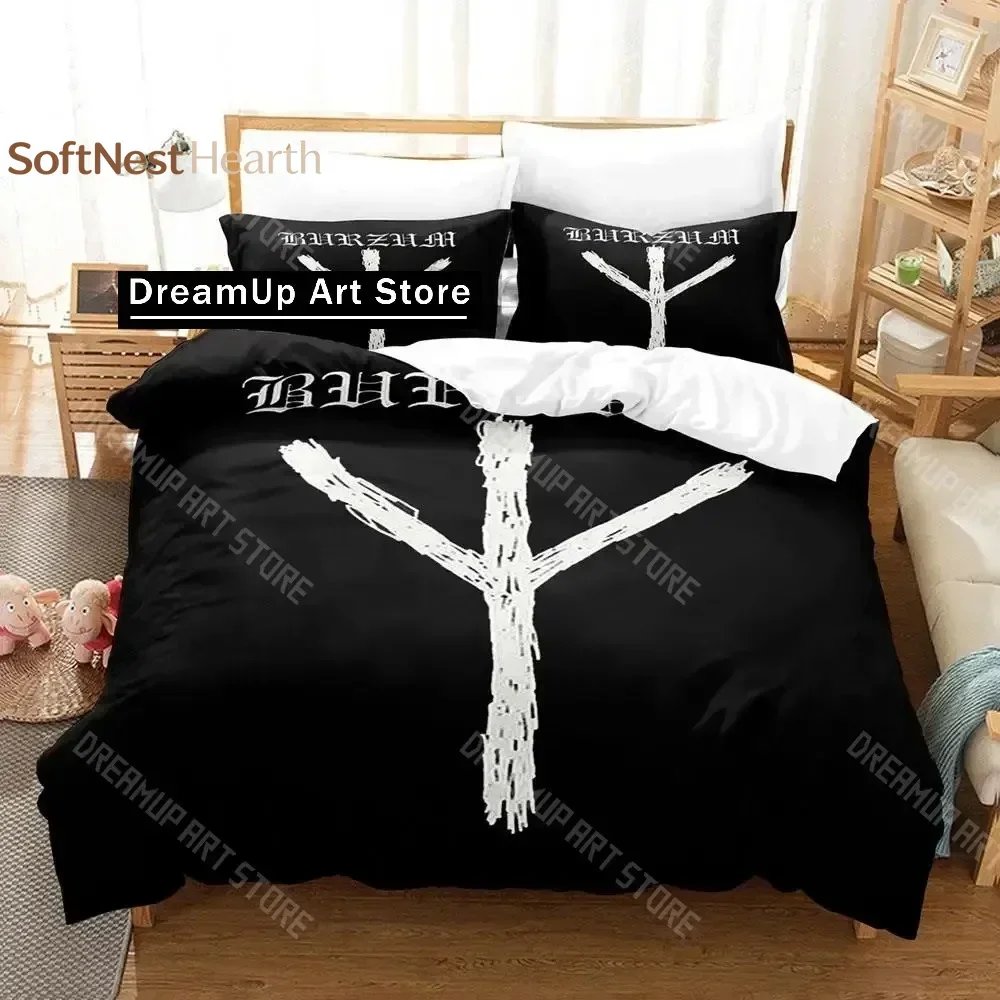 2026 3D Print Burzum Bedding Set Single Twin Full Queen King Size Bed Set Aldult Kid Bedroom Duvetcover Sets 3D Hip Hop Bed Shee