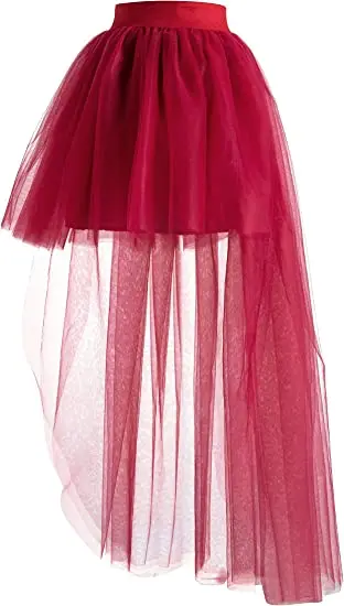 Eenhoorn Kleur Puffy Vrouwen Crinoline Tutu Rokken Lange Regenboog Bruids Petticoats Cosplay Onderrok Rockabilly Tutu Party Rokken