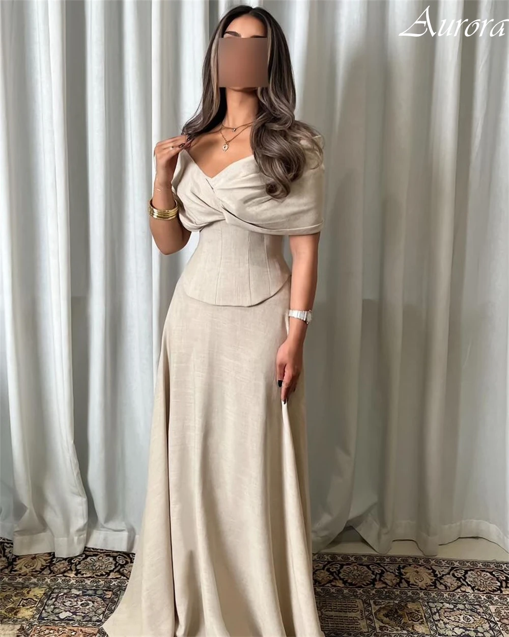 Customized Classic V-Neck A-Line Prom Dresses Elegant Off the Shoulder 2025 Evening Dress High Quality Special Occasion Gowns