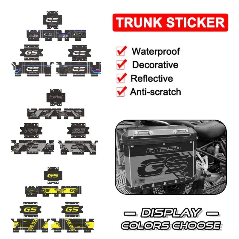 Motorcycle Stickers For BMW R1250GS Adventure Triple Black Aluminum Box Pannier Protector Decals R 1250 GS R1250 ADV 2019-2023