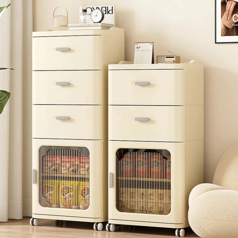 Drawer-Style Storage Cabinet Five-Layer Japanese Snack Organizer Bedroom Bedside Table Multi-Purpose Storage Unit
