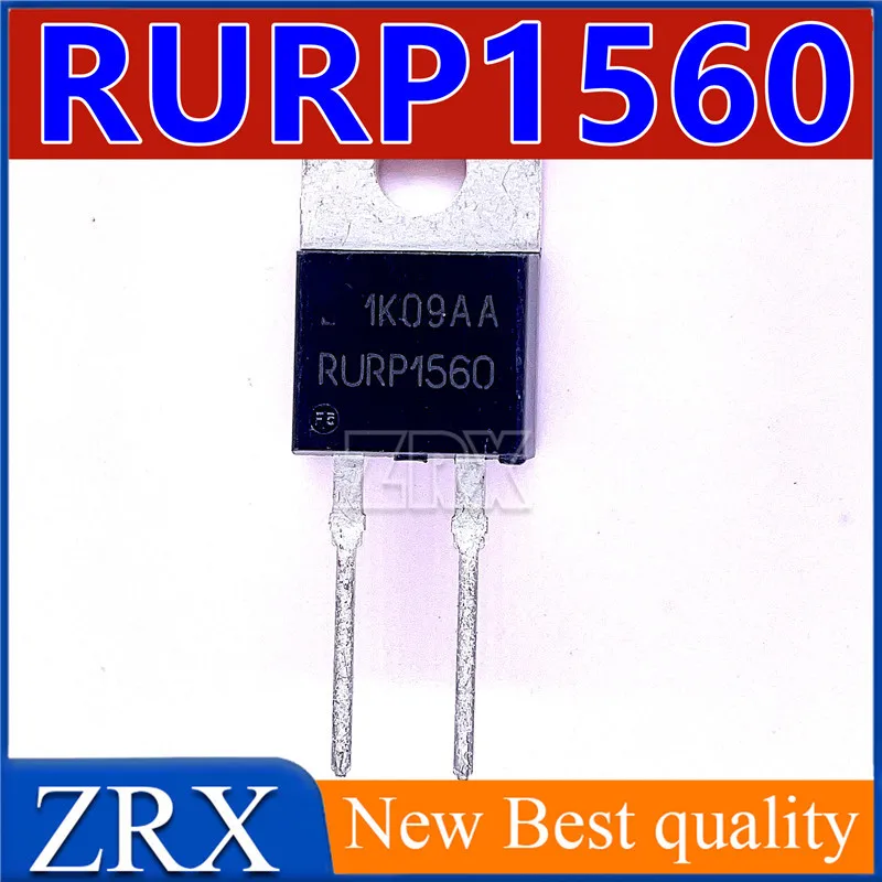 5Pcs/Lot New original RURP1560 15A 600V TO-220-2 ultra fast recovery diode