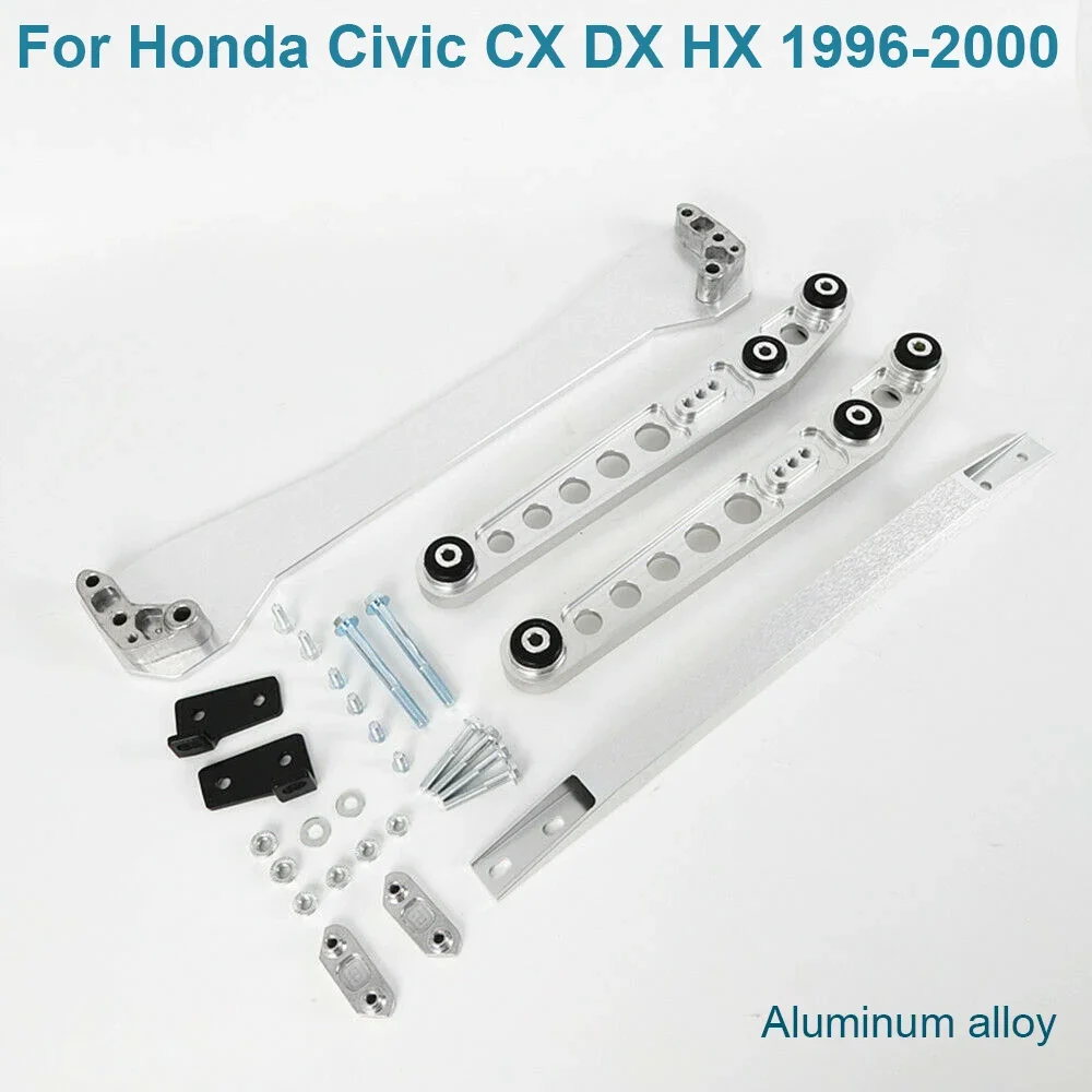 

Arm Suspension Subframe Tie Bar Kit Fit For 1996-2000 Honda Civic DX / EX / HX / Si Coupe 2D 1.6L Durable Rear Lower Control Arm