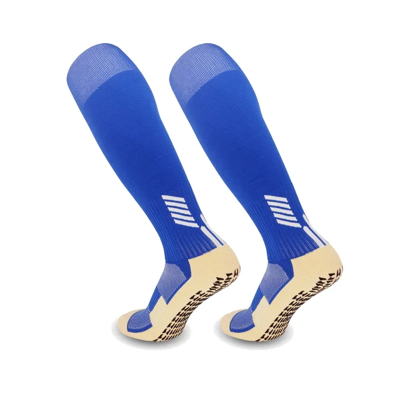 Professional Anti-Slip Soccer Socks Knee High Adults Kids Rubber Block Towel Bottom Long Football Hockey Sports Grip Socks