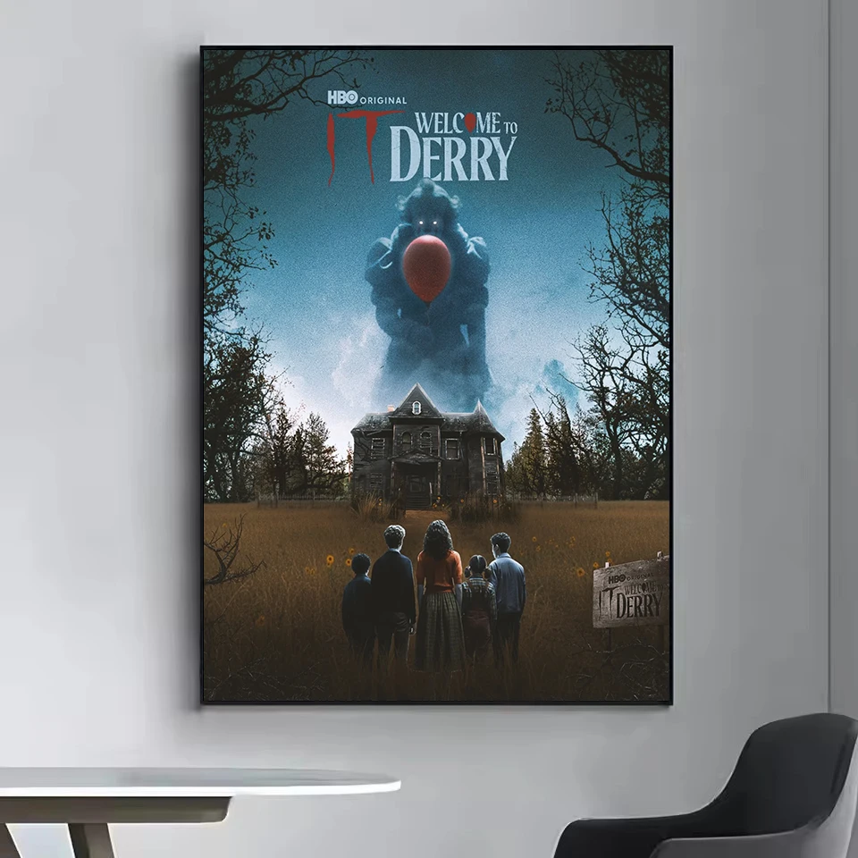 تكنولوجيا المعلومات مرحبا بكم في ديري 2025 المسلسل التلفزيوني الجديد الفيلم الكلاسيكي ريترو المشارك حائط لوح رسم الفن صور ديكور المنزل هدية عيد
