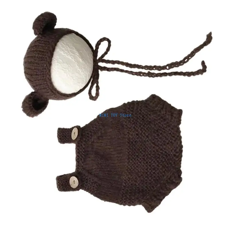 24BE BABY BEAR HAT REVERDERS Outfit outfit مجموعة صور فوتشوتات دعوى حديثي الولادة هدية