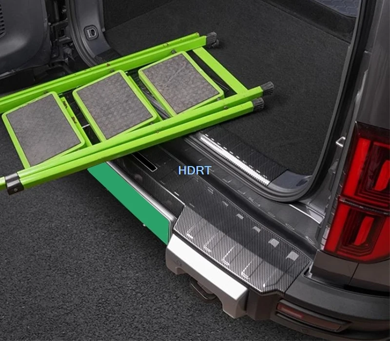 Car Styling Door Sill Scuff Plate Welcome Pedal Rear Trunk Cover Accessories Exterior Sticker For BYD Equation Leopard 5 2023 +