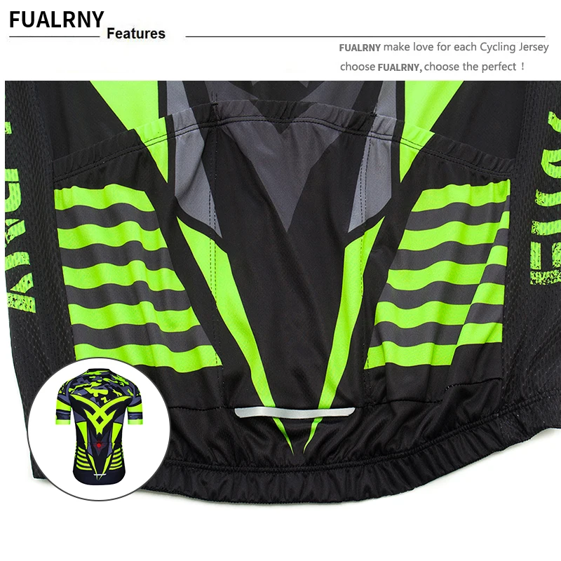 Fualrny Pro Cycling Jersey Set Summer Cycling Clothing MTB Bike Clothes Uniform Maillot Ropa Ciclismo Man Cycling Bicycle Suit