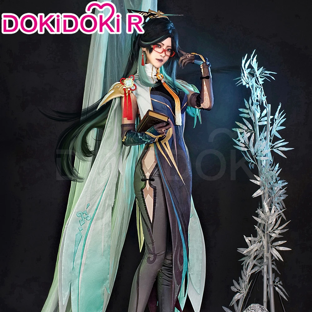 Xianyun Cosplay Game Genshin Impact Cosplay【XS-2XL】DokiDoki-R Women Cosplay Xianyun Cloud Retainer Cosplay Wig Plus Size