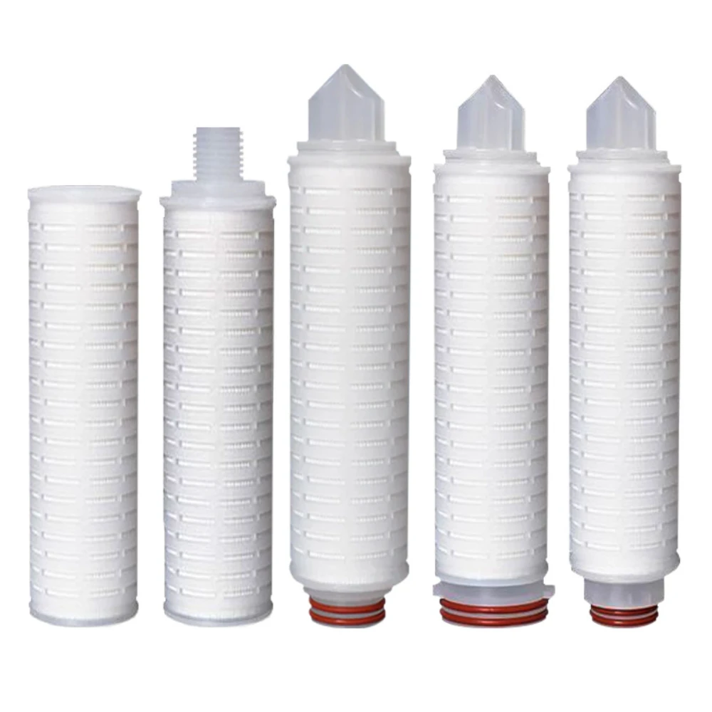 Waternoble High Efficiency PES Membrane Pleated Filter Cartridge 0.1 Micron Absolute for Wine 0.5 Micron for Industrial Water