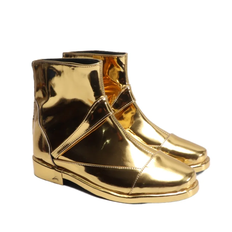 Vierge Shaka chaussures Cosplay or Saints Saint Seiya hommes bottes