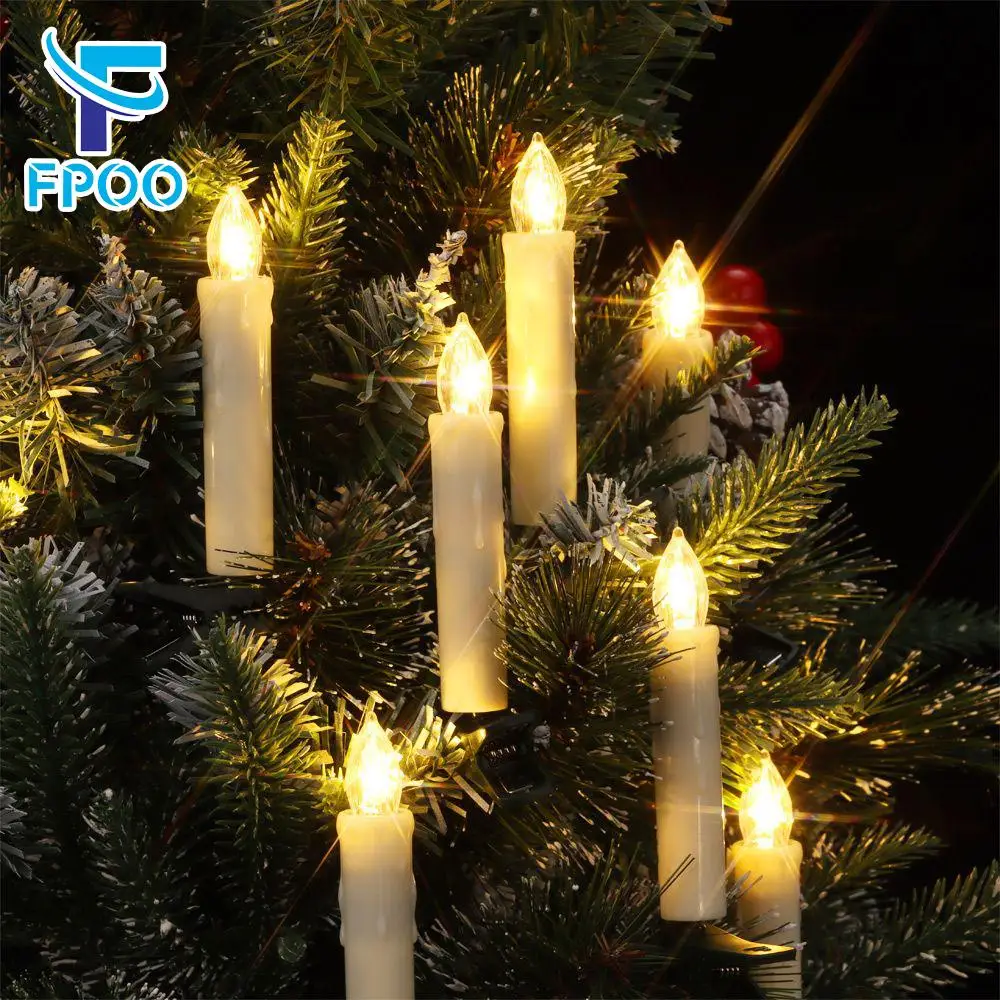 LED Candle Light With Timer Remote And Flickering Flames Battery Operated Window Candle Home Decoration Christmas Tree Candles