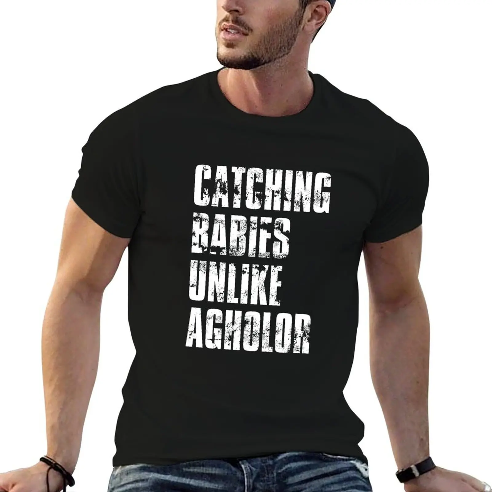 

Catching Babies Unlike Agholor Funny Philly Football Joke Distressed Vintage T-Shirt
