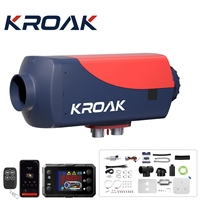 KROAK 2024 Upgraded Diesel Parking Heater 5-8KW 12V 24V Air Heater Fans with 3 Control Methods 10L Fuel Tank Car Heater