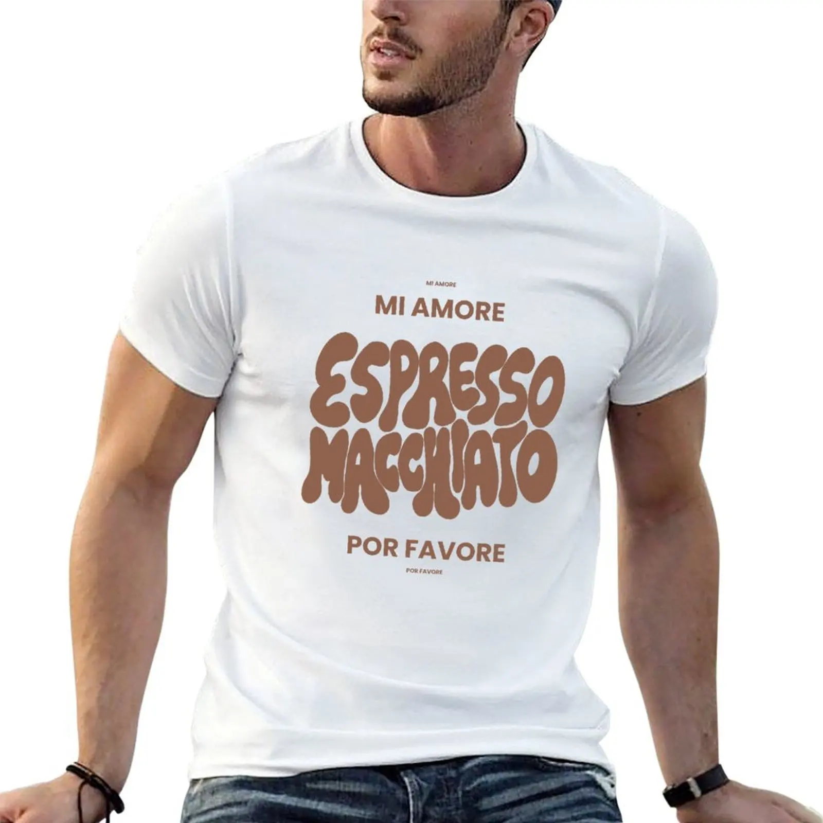 

Espresso Macchiato T-Shirt t shirts for man pack cotton man t shirts for men casual T-Shirt