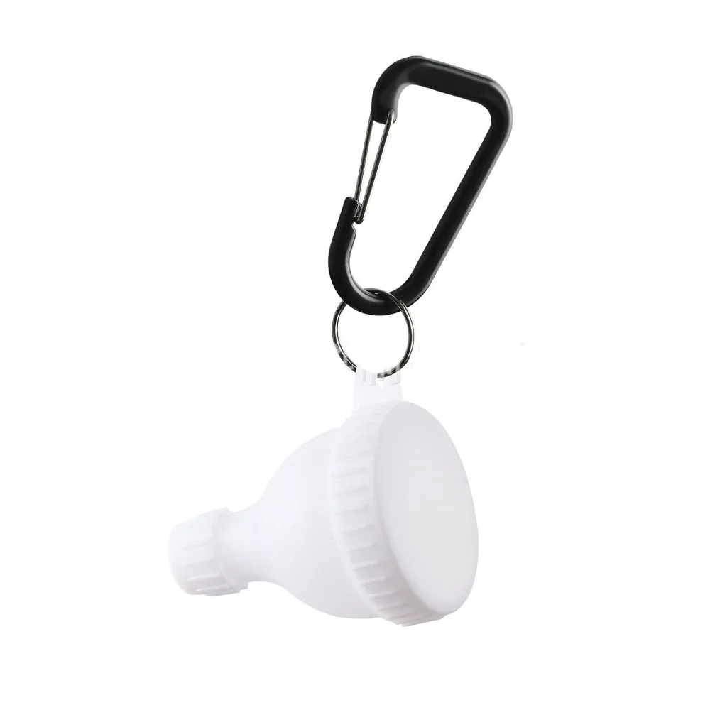15g/50ml Protein Powder Bottle with Carabiner Leak Proof Medicine Box Reinforced Cap Health Funnel Pill Case Sport Fitness