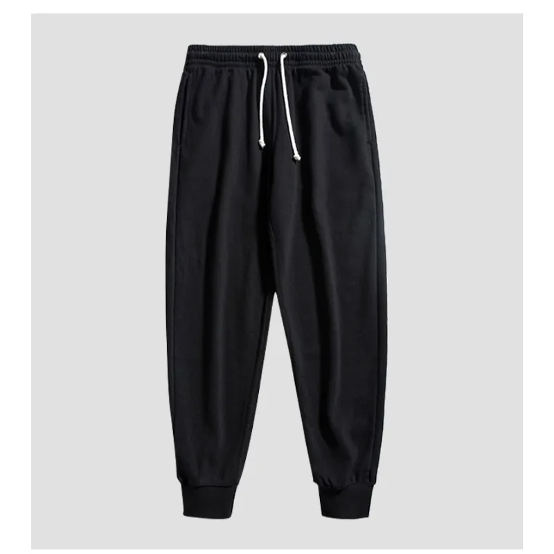 

Осень 2025: новые спортивные длинные брюки с переплетом ног для мужчин, простые и свободные повседневные спортивные штаны, тренд