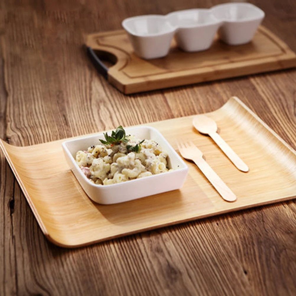 

Solid Wood Square Friut Tray Ashtree Creative Cake Tray Wooden Food Serving Tray for Breakfast in Bed Party Service
