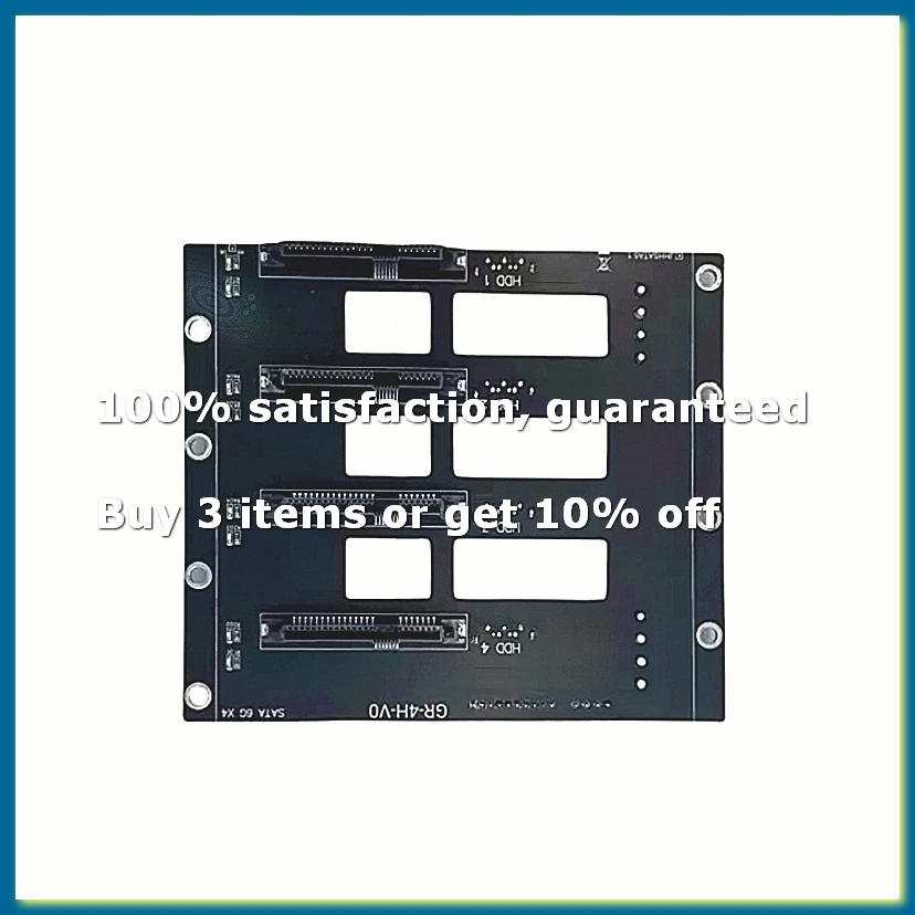 6Gbps SSD HDD SATA5.1 Hard Disk Drive Backplane Nas Storage Card Server Expansion Board SATA to 4-Disks Adapter 2 X 4D-A82Z