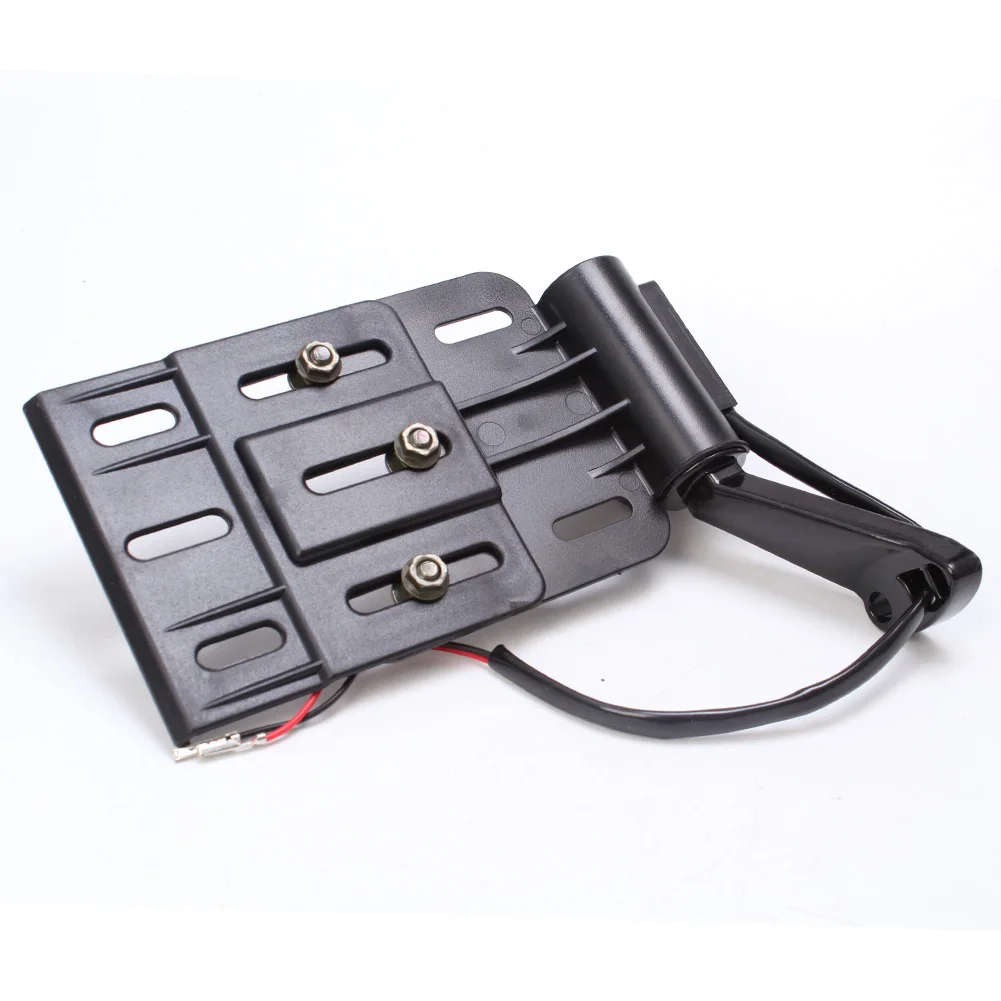 Motorcycle Telescopic Folding LED Light Side Mount License Plate Holder For Harley Dyna Sportster 883 1200 XL 07-16