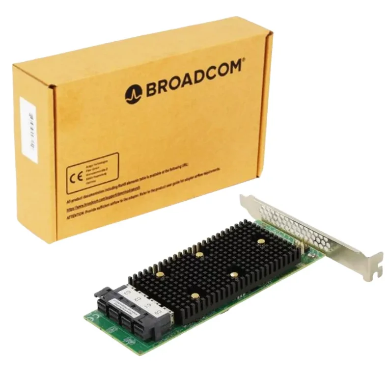 For LSI 9400-16I IT Mode 05-50001-00 HBA Card 16 Port SAS3416 PCIe 3.1 X8 12 Gb/s SAS/SATA/NVMe Adapter