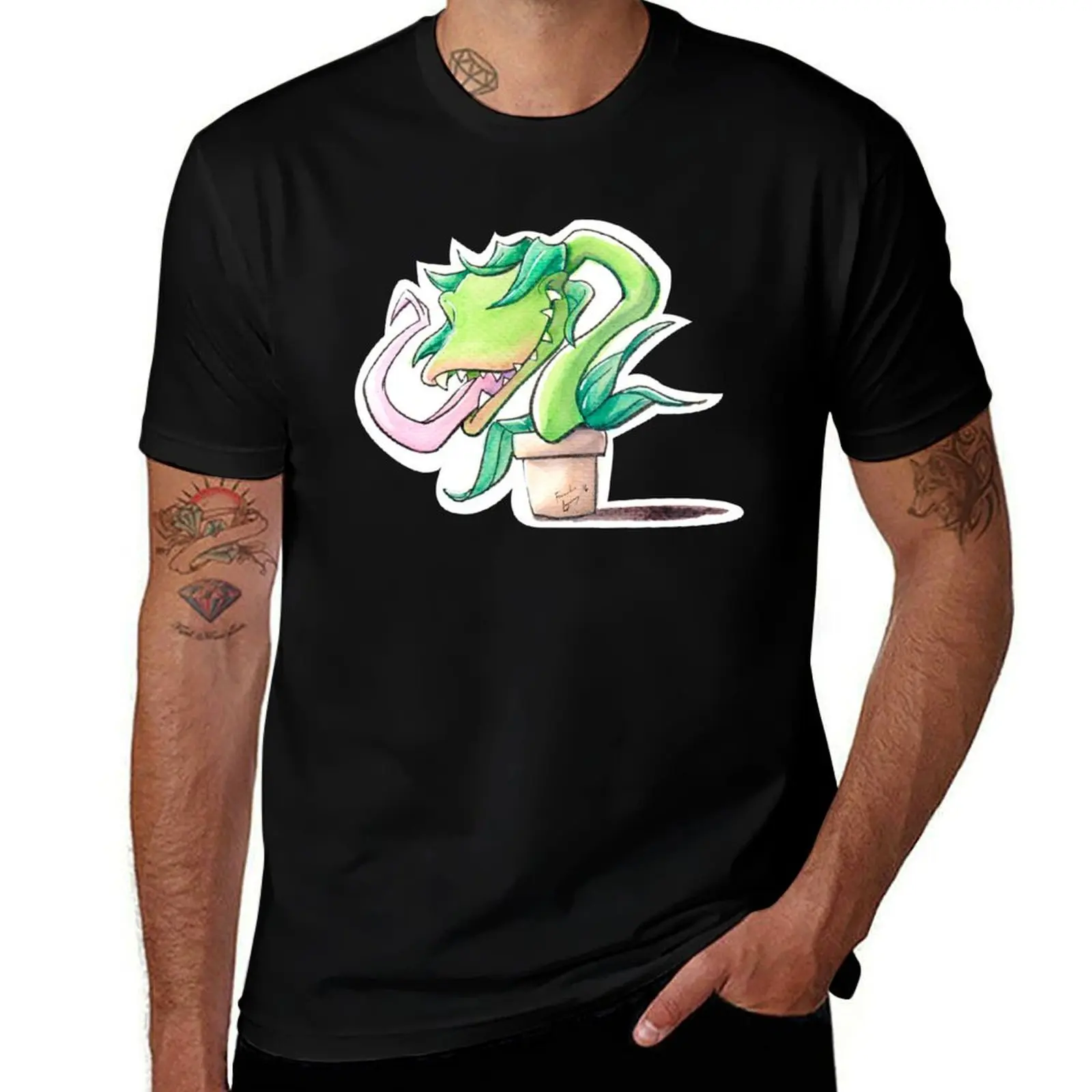 

Little Shop of Horrors: Feed Me! (Audrey II) T-Shirt Basic Regular Fit Casual T-Shirt