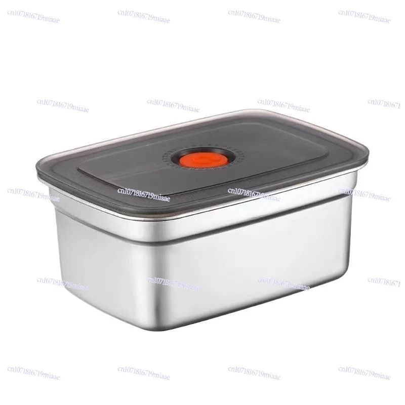 316 food grade 304 stainless steel rectangular crisper sealing cover multi-purpose storage box freezer