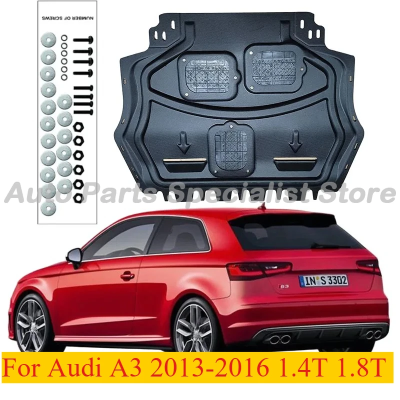 

High Quality Alloy Under Engine Guard Splash Shield For Audi A3 2013-2016 1.4T 1.8T Mud Fender Plate Panel