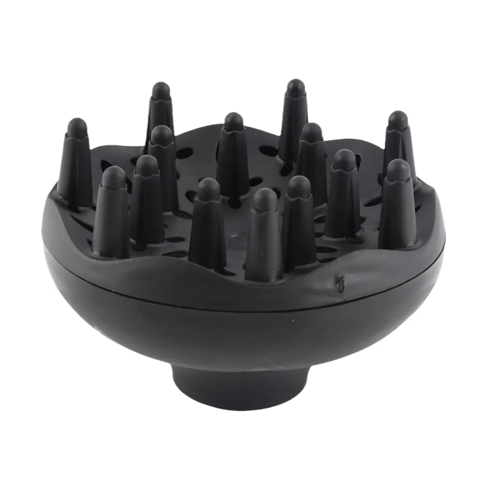 Black Color Universal Hair Dryer Diffuser Professional Stylish Design Blow Dryer Attachment Volumizing Gentle