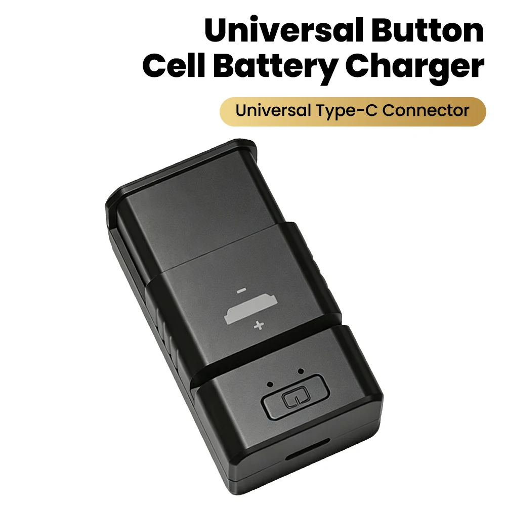 Universal Button Cell Battery Charger Type C Rechargeable Button Battery for LIR1025 1220 1620 1632 2016 2025 2032 2032H 2430