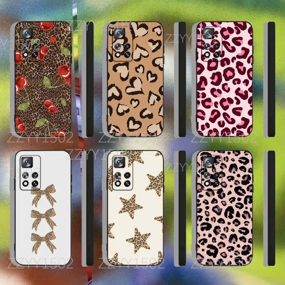 

Fashion Tiger Leopard Print Phone Case For Samsung S25,S24,Ultra,S20,S30,Plus,S22,S23,Ultra,Plus,5G Black Silicone Soft