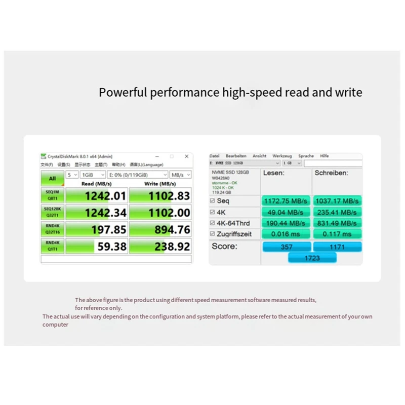 SK M2 NVME 2242 High-Speed Solid State Drive High-Quality 3D Flash Memory High-Speed Reading/Writing