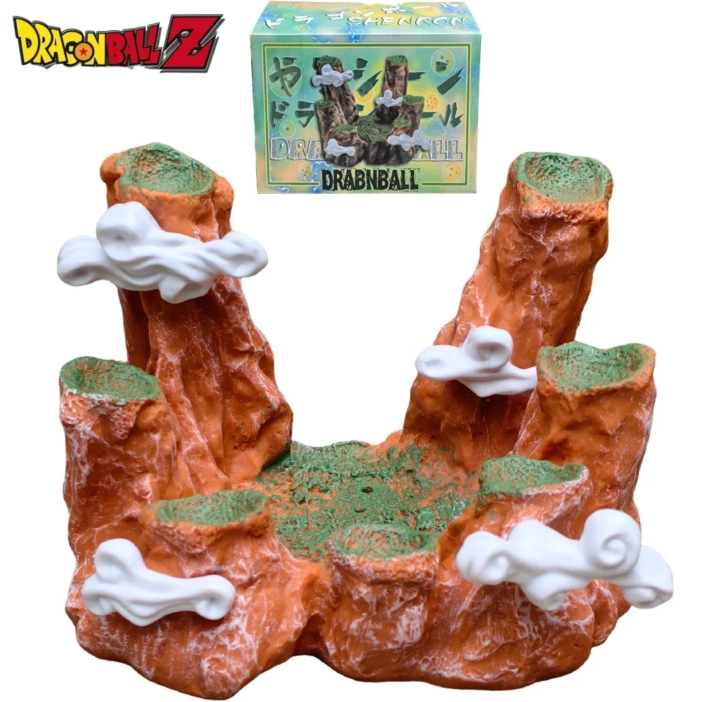 Dragon Ball Z Anime Fiugre 15cm Crater Gk Dragon Ball Wishing Background Base Model Dolls Micro Landscape Craft Decor Kids Toy G