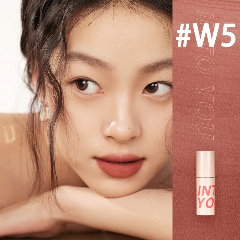 ลงใน Matte ลิปสติก Lip Gloss 6สียาวนาน Lip Tint ครีม Pigment Silky Texture สำหรับ Lip Women เครื่องสำอาง