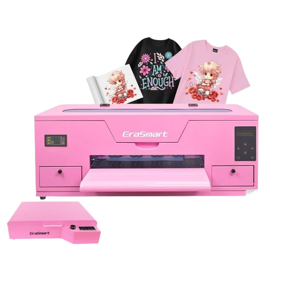 EraSmart بقعة المبيعات المباشرة الحبر الأبيض طابعة نقل الحرارة سترة تي شيرت آلة الطباعة الرقمية طابعة DTF