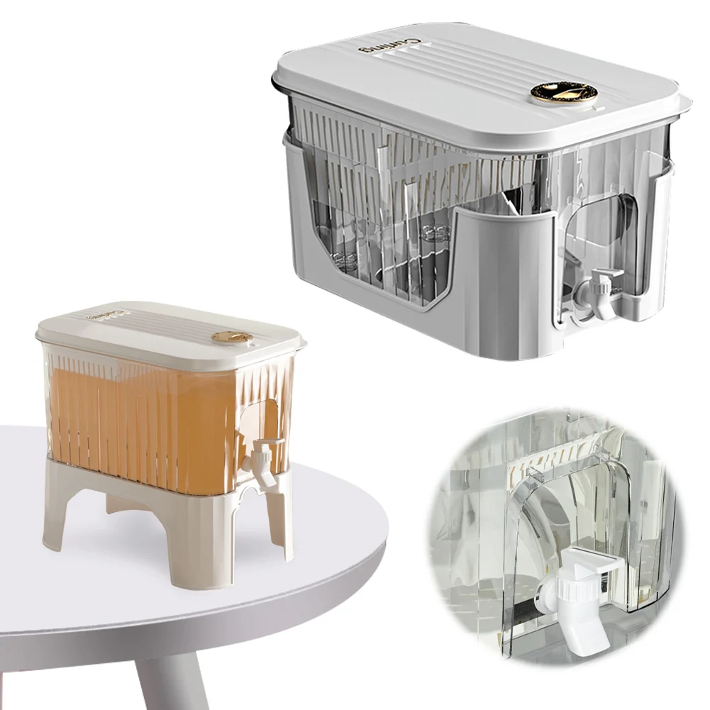 

5л холодный чайник с краном и кронштейном, кувшин для холодной воды, домашний пластиковый диспенсер для напитков, фильтр, контейнер для напитков для домашней кухни