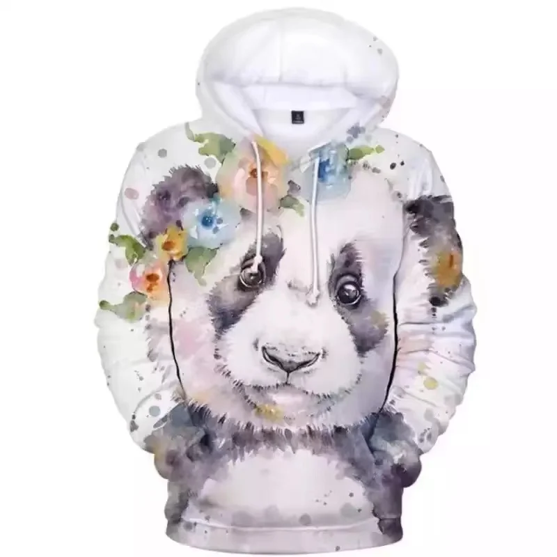 Spring/Fall 2023 3D Print Cute Panda Hoodies Men Sweatshirts Women Pullovers Fashion Hip Hop Streetwear Autumn Kids Hooded Tops