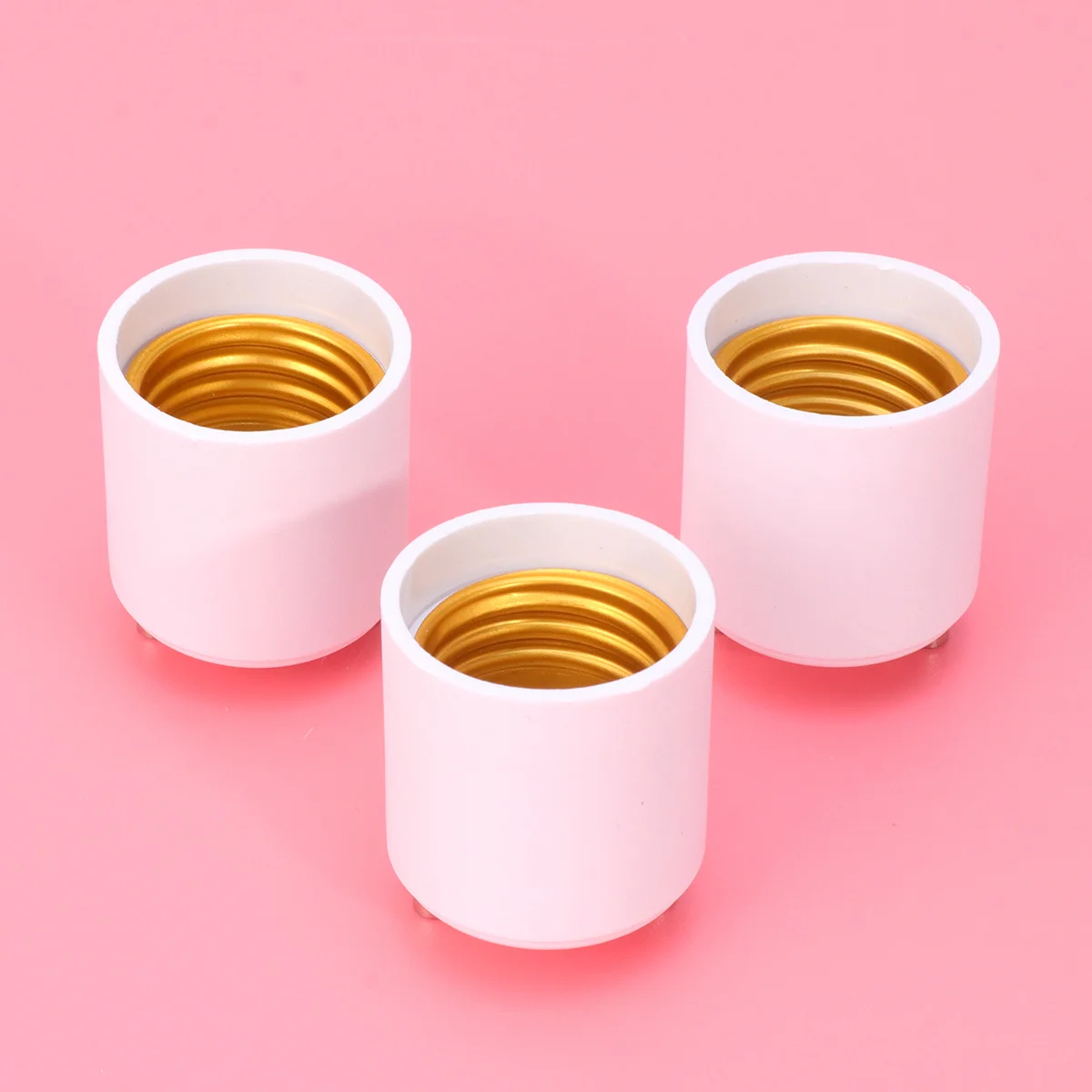 

5Pcs Lamp Holder Converter Gu24 to E26 E27 LED Bulb Socket Adapter Fireproof Material for Home Office Garage Light Transverter