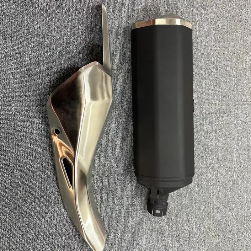 مناسبة لقسم ذيل عادم Ninja 400، كاتم الصوت، غطاء عادم Z400 الأصلي الأصلي، غير علامة تجارية جديدة #2