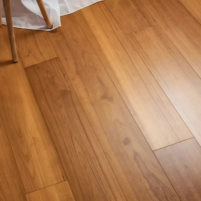 Strong Waterproof Burma Teak Three-layer Engineered Wooden Floor UV Coating Smooth Stable Solid Wood Composite Locking